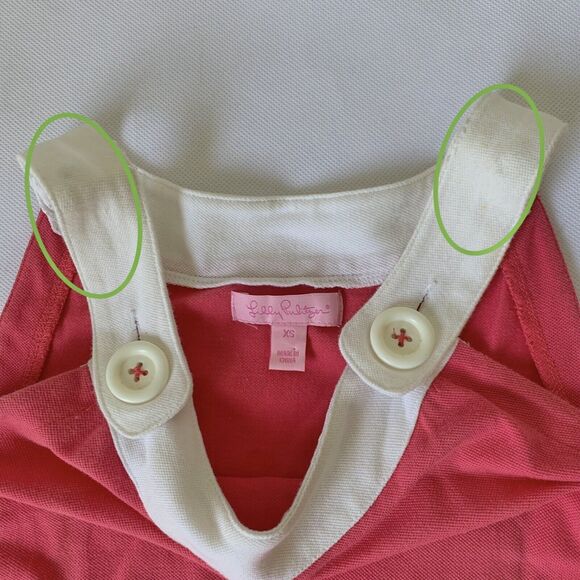 Lilly Pulitzer Dress Women XS Pink Vintage Sleeveless Crab Button Retro Tropical - Picture 7 of 8